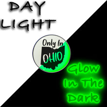 Load image into Gallery viewer, 16G 1/4 Glow in the Dark Only in Ohio Tragus Cartilage Earring by Onyx O
