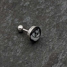 Load image into Gallery viewer, 16G Glow in the Dark Poop Tragus Cartilage Earring by Onyx O
