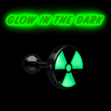 Load image into Gallery viewer, 16G Glow in the Dark Radioactive Tragus Cartilage Earring by Onyx O

