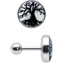Load image into Gallery viewer, 16G Glow in the Dark Tree of Life Tragus Cartilage Earring by Onyx O
