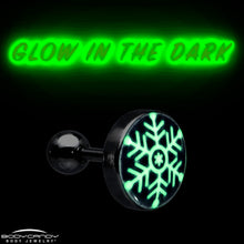 Load image into Gallery viewer, Glow in the Dark Holiday Christmas Tree Tragus Cartilage Earring by Onyx O
