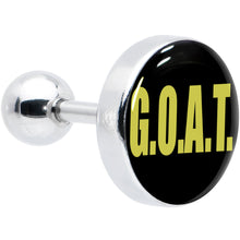 Load image into Gallery viewer, 16G 1/4 G.O.A.T. Cartilage Tragus Earring by Onyx O
