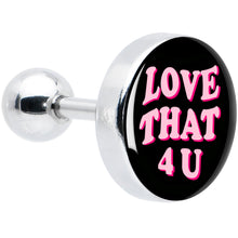 将图片加载到图库查看器，16G 1/4 Love That 4 You Cartilage Tragus Earring by Onyx O
