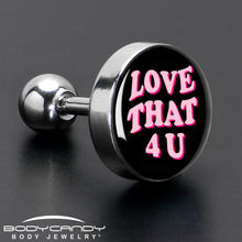 将图片加载到图库查看器，16G 1/4 Love That 4 You Cartilage Tragus Earring by Onyx O
