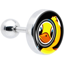 Load image into Gallery viewer, 16G 1/4 Magnified Yellow Duck Cartilage Tragus Earring by Onyx O
