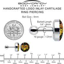 Load image into Gallery viewer, Nacho Type Tragus Cartilage Earring by Onyx O
