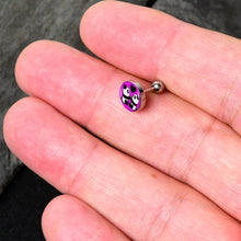 Load image into Gallery viewer, 16G 1/4 Panda Love Cartilage Tragus Earring by Onyx O
