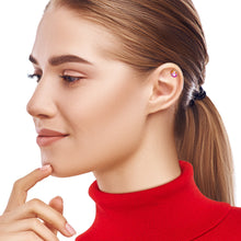 将图片加载到图库查看器，16G 1/4 Retro Stripes Peace Sign Fingers Cartilage Tragus Earring by Onyx O
