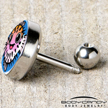 Load image into Gallery viewer, 16G 1/4 Swimming Pufferfish Tragus Cartilage Earring by Onyx O
