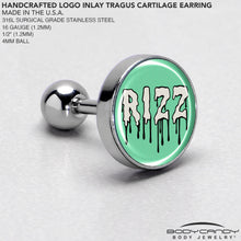 Load image into Gallery viewer, RIZZ Tragus Cartilage Earring by Onyx O
