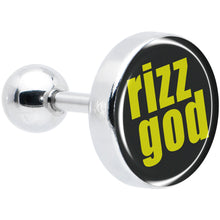 Load image into Gallery viewer, RIZZ GOD Tragus Cartilage Earring by Onyx O
