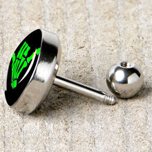Load image into Gallery viewer, 16G 1/4 Shaka Hand Cartilage Tragus Earring by Onyx O
