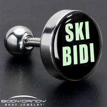 Load image into Gallery viewer, 16G 1/4 SKIBIDI Cartilage Tragus Earring by Onyx O
