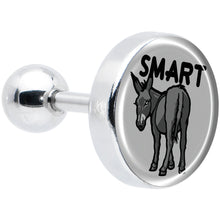 Load image into Gallery viewer, 16G 1/4 Donkey Smart Ass Tragus Cartilage Earring by Onyx O
