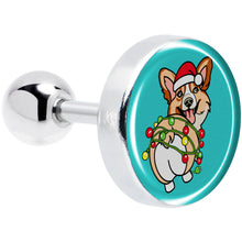 Load image into Gallery viewer, Christmas Holiday Lights Corgi Dog Tragus Cartilage Earring by Onyx O
