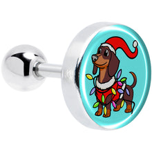 Load image into Gallery viewer, Christmas Holiday Weiner Dog Tragus Cartilage Earring by Onyx O
