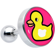 Load image into Gallery viewer, 16G 1/4 Yellow Ducky Cartilage Tragus Earring by Onyx O
