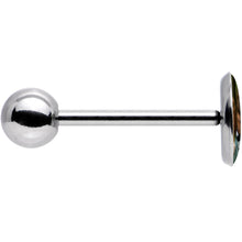 Load image into Gallery viewer, Custom Photo Stainless Steel Barbell Tongue Ring
