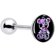 Load image into Gallery viewer, Attitude Teddy Bear Barbell Tongue Ring by Onyx O

