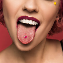 Load image into Gallery viewer, Heartbreak Bandaged Heart Barbell Tongue Ring by Onyx O
