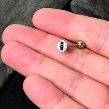 Load image into Gallery viewer, Battery Empty Barbell Tongue Ring by Onyx O
