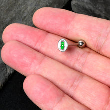 Load image into Gallery viewer, Battery Full Barbell Tongue Ring by Onyx O
