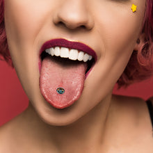Load image into Gallery viewer, Retro Boombox Barbell Tongue Ring by Onyx O

