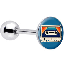 Load image into Gallery viewer, Retro Cassette Tape Barbell Tongue Ring by Onyx O
