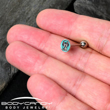 Load image into Gallery viewer, Heavy Metal Kitty Cat Barbell Tongue Ring by Onyx O
