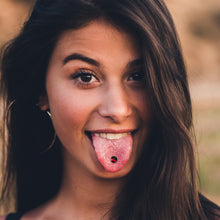 将图片加载到图库查看器，Cherry Heart Barbell Tongue Ring by Onyx O
