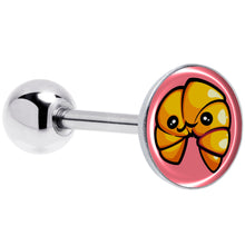 Load image into Gallery viewer, Quaso Croissant Barbell Tongue Ring by Onyx O
