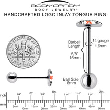 将图片加载到图库查看器，Dope Composition Notebook Barbell Tongue Ring by Onyx O
