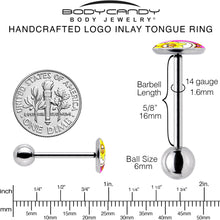 将图片加载到图库查看器，Daffodil Duck Barbell Tongue Ring by Onyx O
