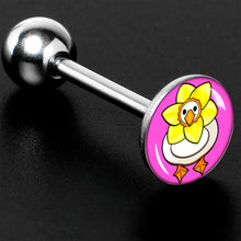 将图片加载到图库查看器，Daffodil Duck Barbell Tongue Ring by Onyx O
