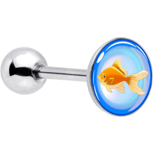 Load image into Gallery viewer, Gold Fish Barbell Tongue Ring by Onyx O
