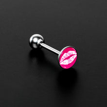 Load image into Gallery viewer, Red Hot Lips Barbell Tongue Ring by Onyx O
