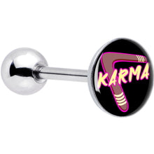 Load image into Gallery viewer, Karmic Boomerang Barbell Tongue Ring by Onyx O
