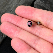 Load image into Gallery viewer, Love That 4 You Barbell Tongue Ring by Onyx O
