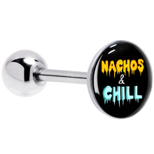 Load image into Gallery viewer, Nachos and Chill Barbell Tongue Ring by Onyx O
