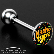 将图片加载到图库查看器，Nacho Type Barbell Tongue Ring by Onyx O
