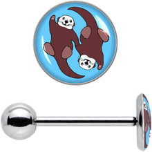 Load image into Gallery viewer, Oh My Otters Animal Barbell Tongue Ring by Onyx O
