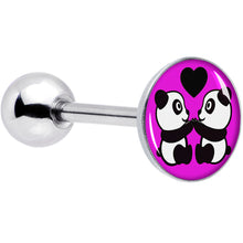 Load image into Gallery viewer, Panda Love Barbell Tongue Ring by Onyx O
