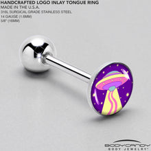 Load image into Gallery viewer, Style Space Invasion Barbell Tongue Ring by Onyx O
