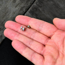 Load image into Gallery viewer, Snowfall Holiday Penguin Barbell Tongue Ring by Onyx O
