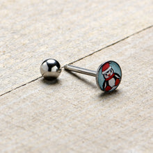 Load image into Gallery viewer, Snowfall Holiday Penguin Barbell Tongue Ring by Onyx O
