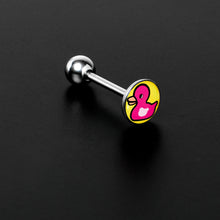 Load image into Gallery viewer, Pink Ducky Barbell Tongue Ring by Onyx O
