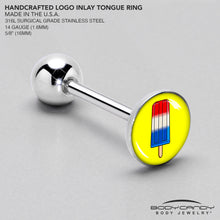 Load image into Gallery viewer, Popsicle Barbell Tongue Ring by Onyx O
