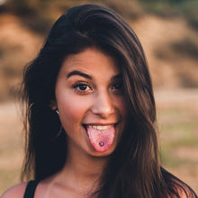 Load image into Gallery viewer, Grim Reaper Barbell Tongue Ring by Onyx O

