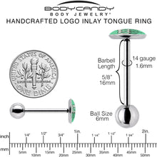 Load image into Gallery viewer, RIZZ Barbell Tongue Ring by Onyx O
