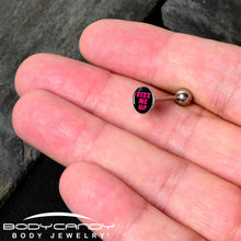 Load image into Gallery viewer, RIZZ ME UP Barbell Tongue Ring by Onyx O
